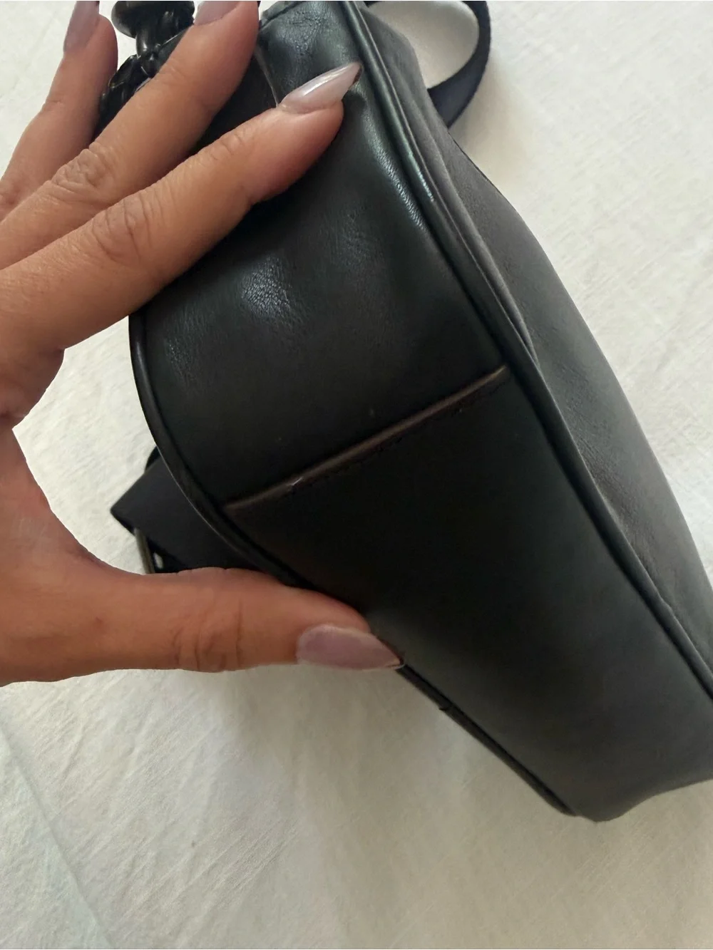 Coach Academy Crossbody Black Leather Camera Bag | men, women, unisex